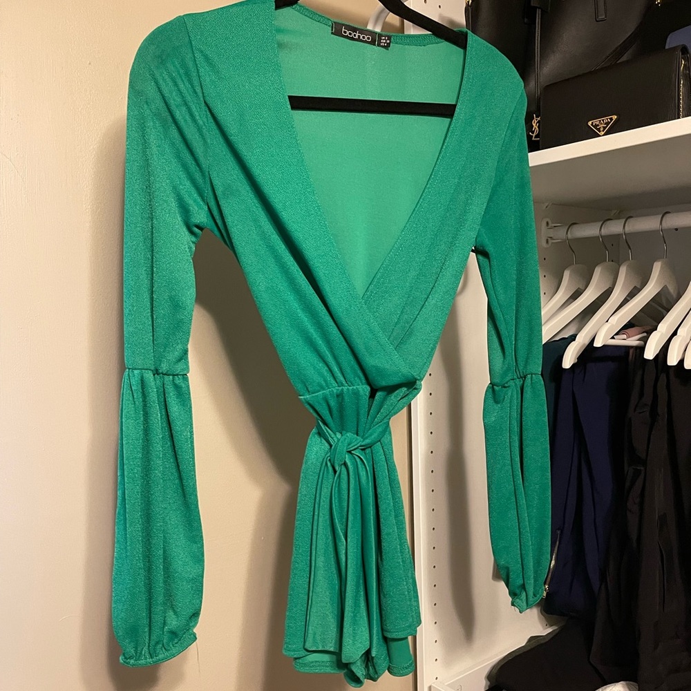 Booho Green Romper